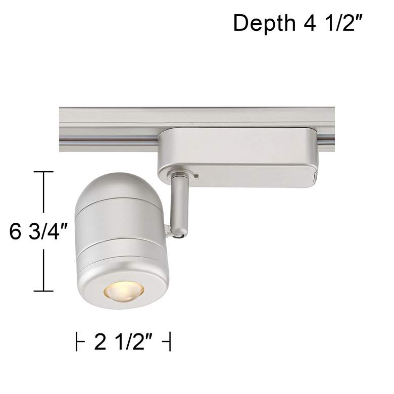 Image 5 Pro Track 5.5 Watt Brushed Steel LED Linear Halo Track Head more views