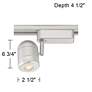 5_Pro Track 5.5 Watt Brushed Steel LED Linear Halo Track Head more views