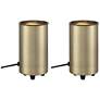 Pro Track 6 1/2" High Mini Accent Gold Finish Can Spot Light Set of 2