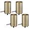 Pro Track 6 1/2" High Mini Accent Gold Finish Can Spot Light Set of 4