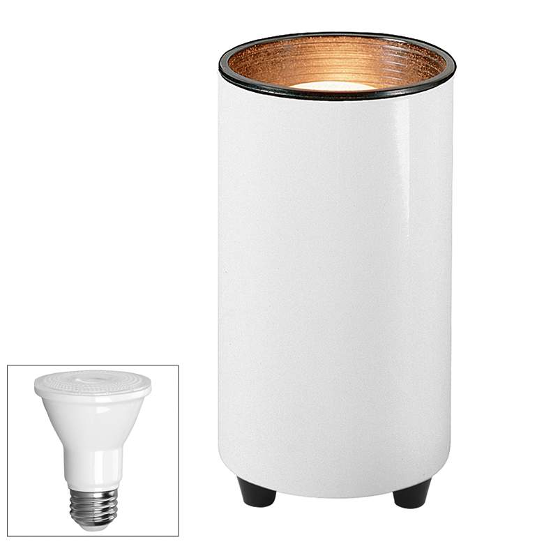 Image 1 Pro Track 6 1/2" High White Can Spot Light with LED Bulb