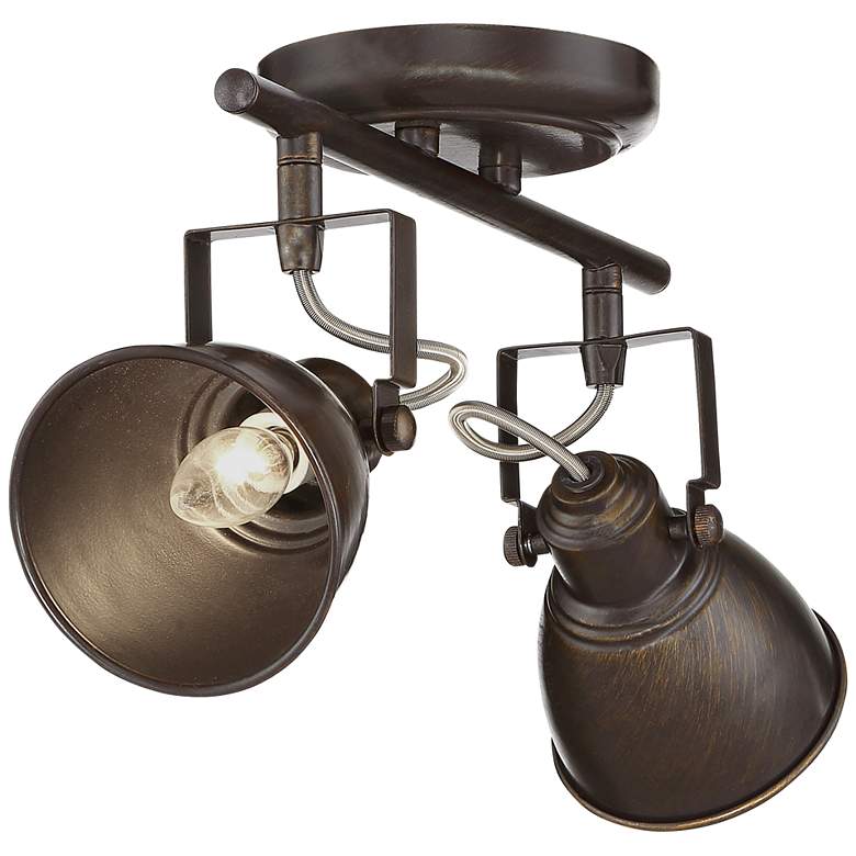 Image 6 Pro Track&#174; Abby 2-Light Bronze ceiling or wall Track Fixture more views