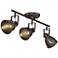 Pro Track® Abby 3-Light Bronze Complete ceiling or wall Track Kit