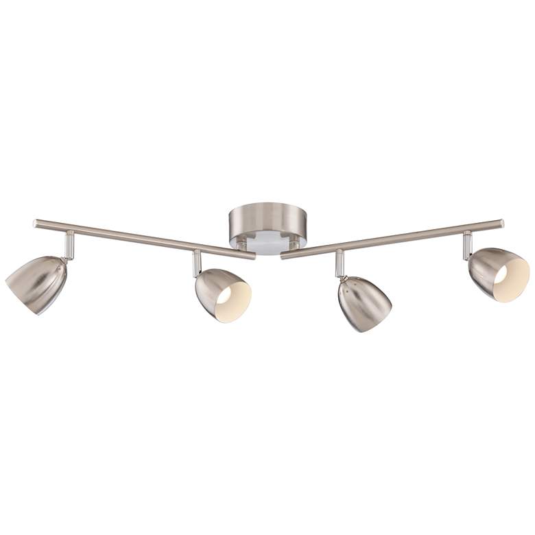 Image 6 Pro Track Alexa 32 1/4 inch Satin Nickel 4-Light LED Ceiling Light more views