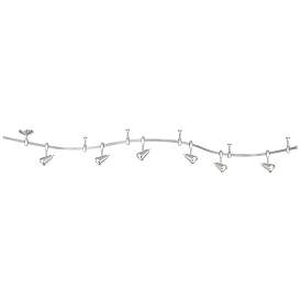 Image2 of Pro Track Ali 108" Wide 6-Light Nickel LED Monorail Track Light