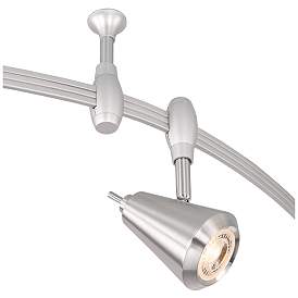 Image3 of Pro Track Ali 108" Wide 6-Light Nickel LED Monorail Track Light more views