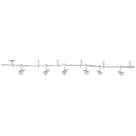 Image4 of Pro Track Ali 108" Wide 6-Light Nickel LED Monorail Track Light more views