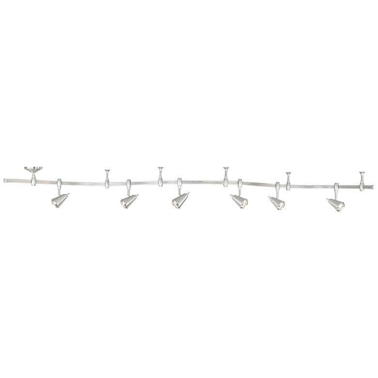 Image 4 Pro Track Ali 108" Wide 6-Light Nickel LED Monorail Track Light more views