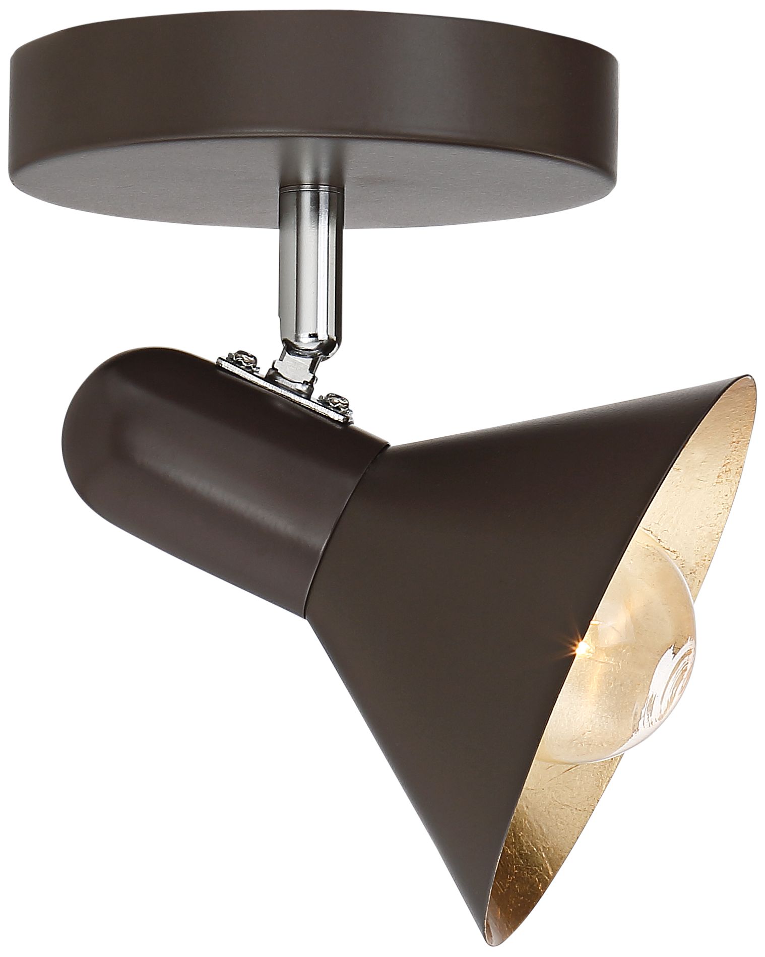 Pro Track Arrow 1-Light Dark Brown Track Ceiling Light
