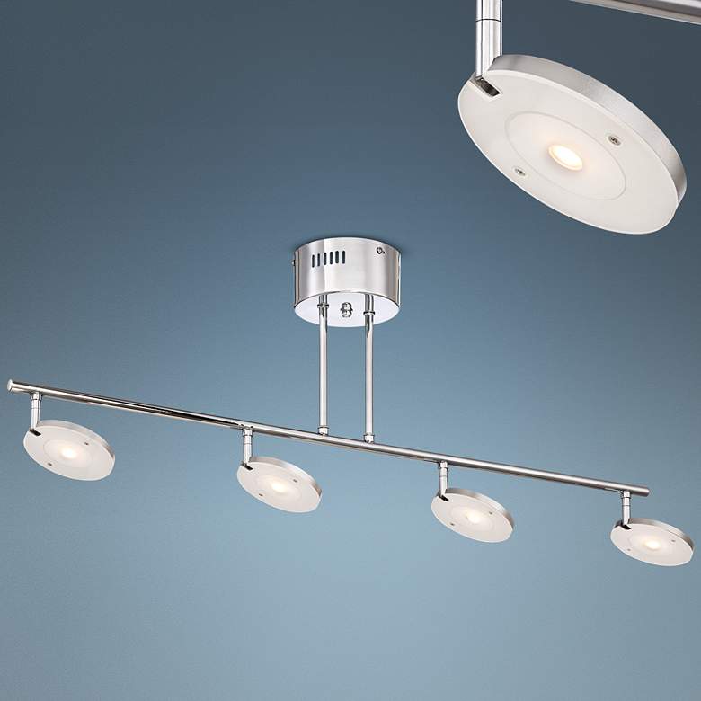 Image 1 Pro Track® Artesia 4-Light Chrome LED Track Light