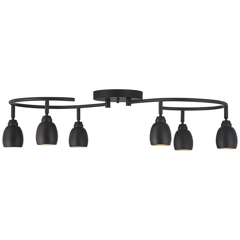Image 5 Pro Track Ascend 31 1/4" Wide 6-Light Black S-Wave LED Track Fixture more views