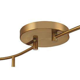 Image3 of Pro Track Ascend 6-Light Gold S-Wave LED Track Fixture more views