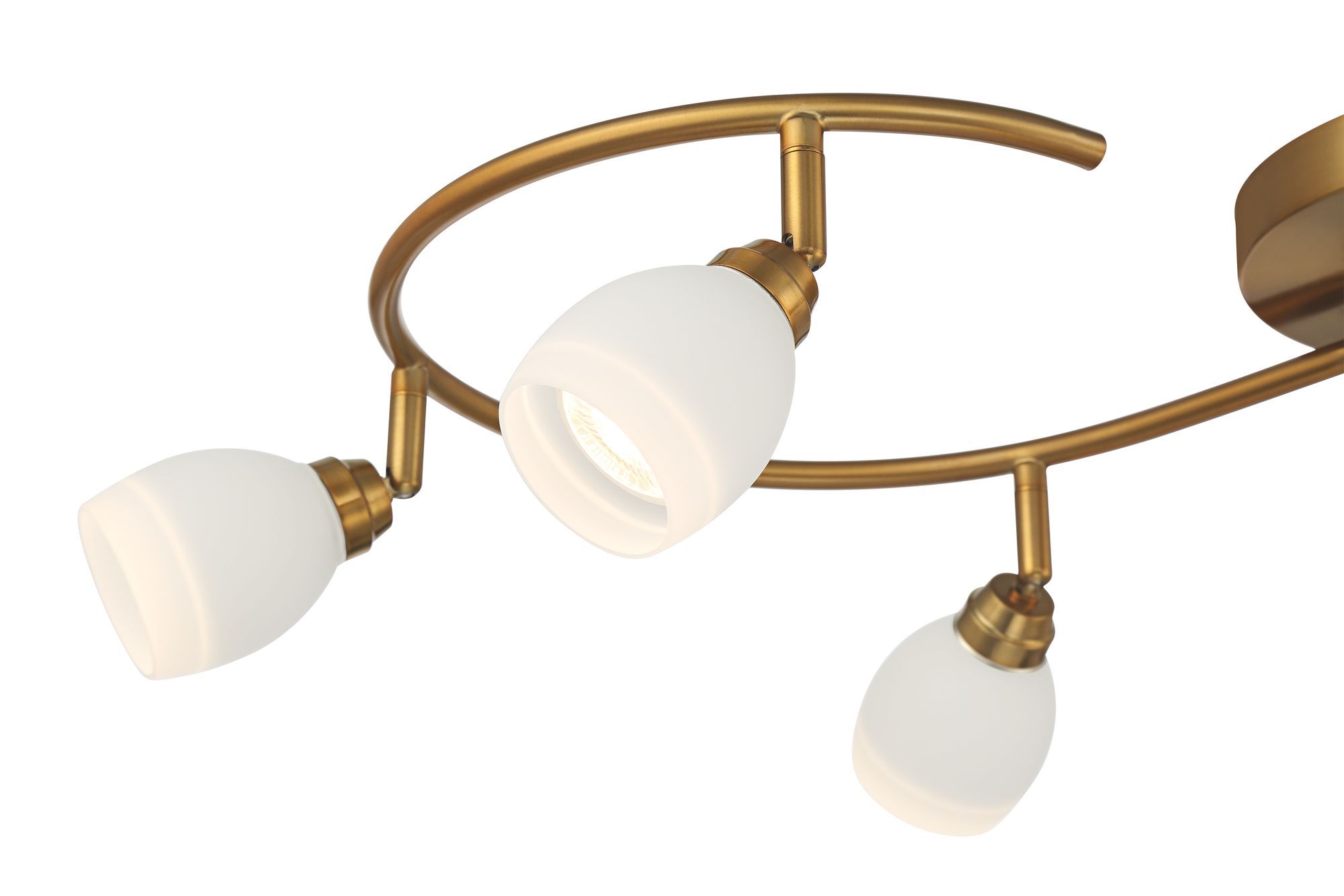 Pro Track Ascend 6Light Gold SWave LED Track Fixture 291V1 Lamps