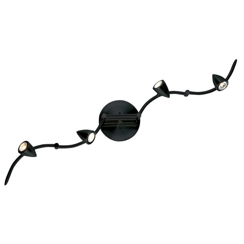 Pro Track&#174; Axel 4-Light Black Swing Arm LED Track Light Kit more views