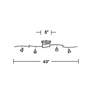 Pro Track Axel Adjustable Swing Arm 4-Light LED Track Light Fixture