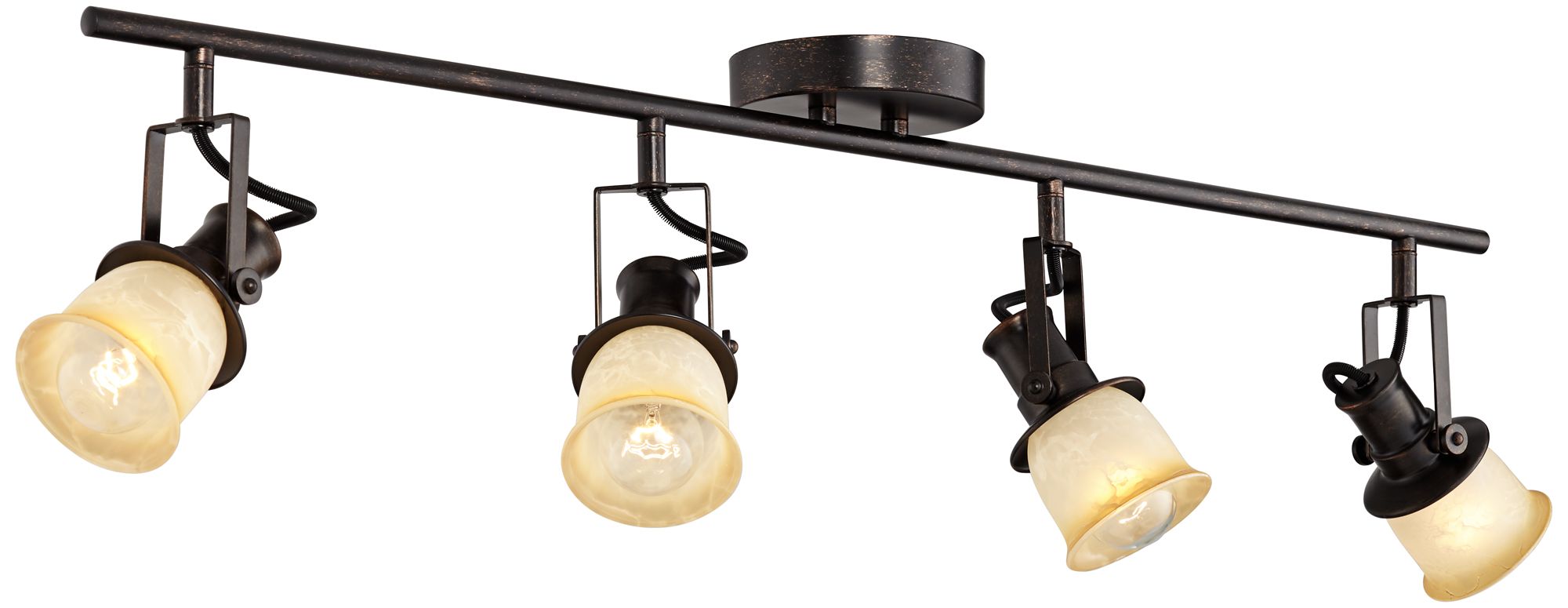 Pro Track Balin 34"W Bronze Finish 4-Light Ceiling Wall Track Fixture