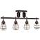 Pro Track® Bendlin Industrial 4-Light Bronze Track Fixture