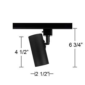 Image5 of Pro Track Black 8.5 Watt LED Cylinder Lightolier System Track Head more views