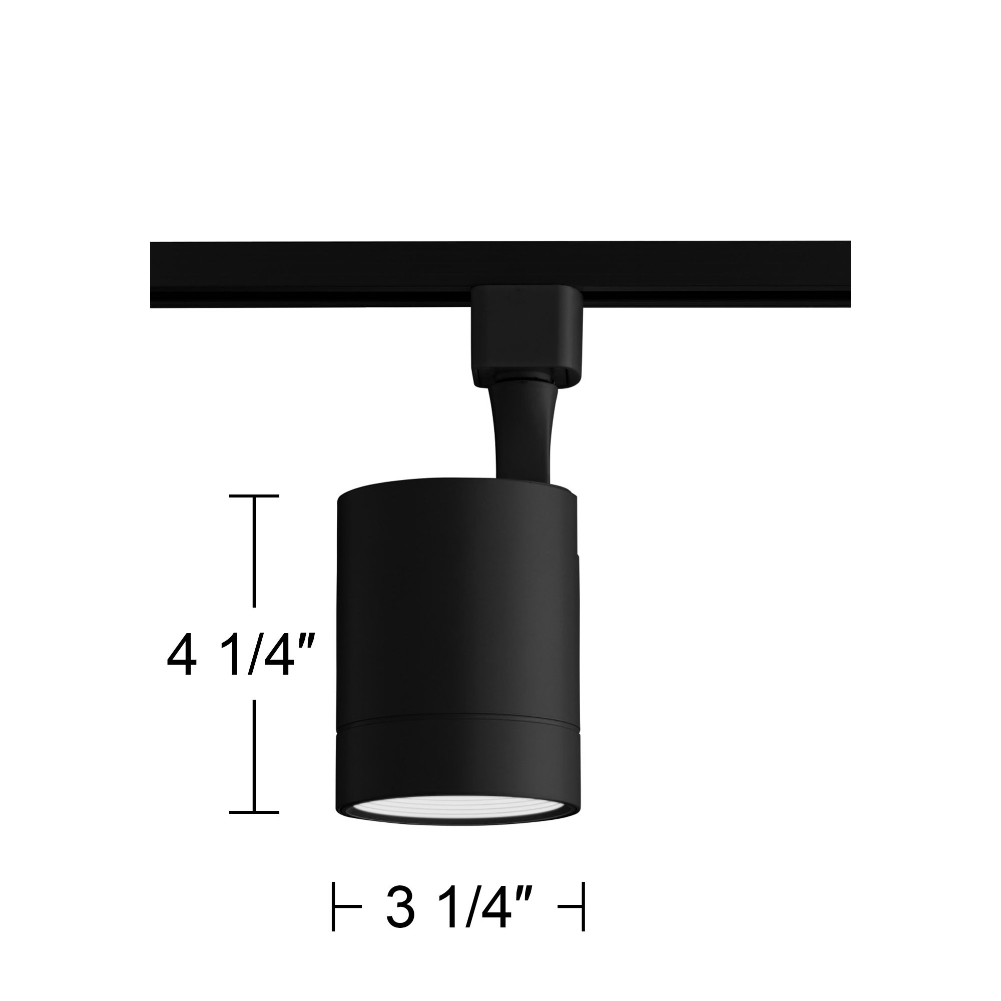 Pro Track Black Finish 15 Watt Dimmable LED Track Head