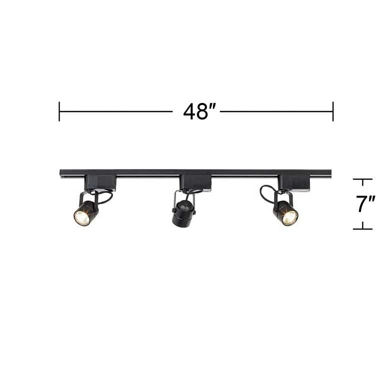 Image 7 Pro Track® Black Watt 3-Light Linear Track Kit For Wall or Ceiling more views