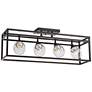 Pro Track Brennan 29 1/2" Wide 4-Light Bronze Cage LED Track Fixture