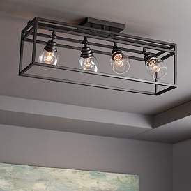 Image1 of Pro Track Brennan 4-Light Bronze Cage Track Fixture