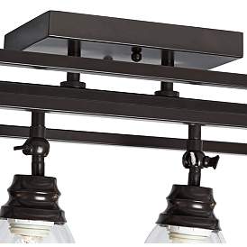 Image5 of Pro Track Brennan 4-Light Bronze Cage Track Fixture more views