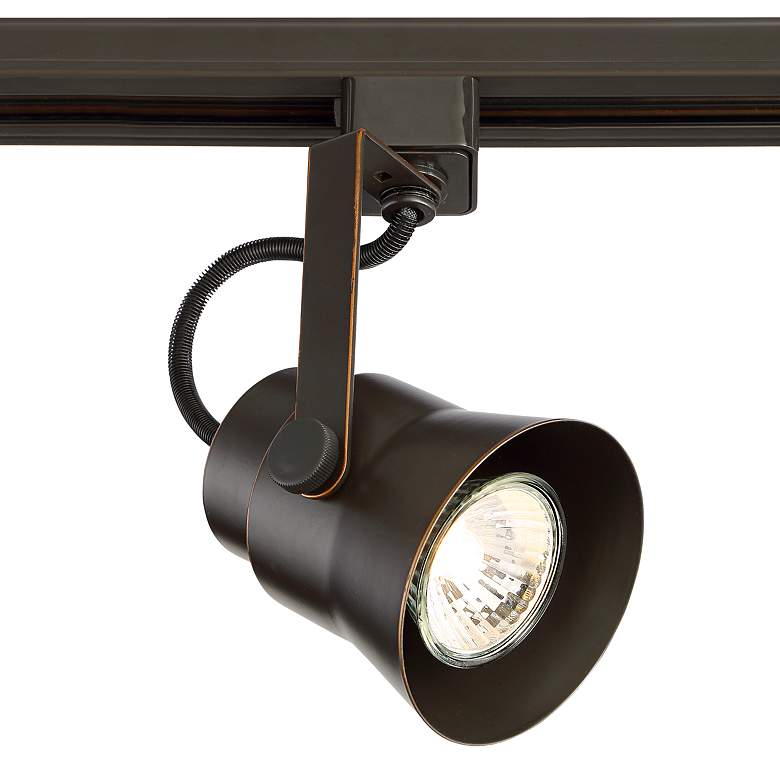 Image 1 Pro Track Bronze 5W GU10 LED Track Head for Halo Track Systems
