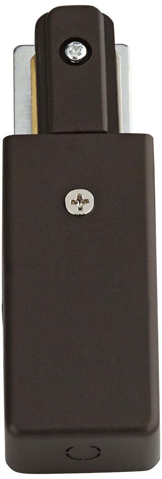 Pro Track Bronze Track Lighting Live End Feed Connector 1R362