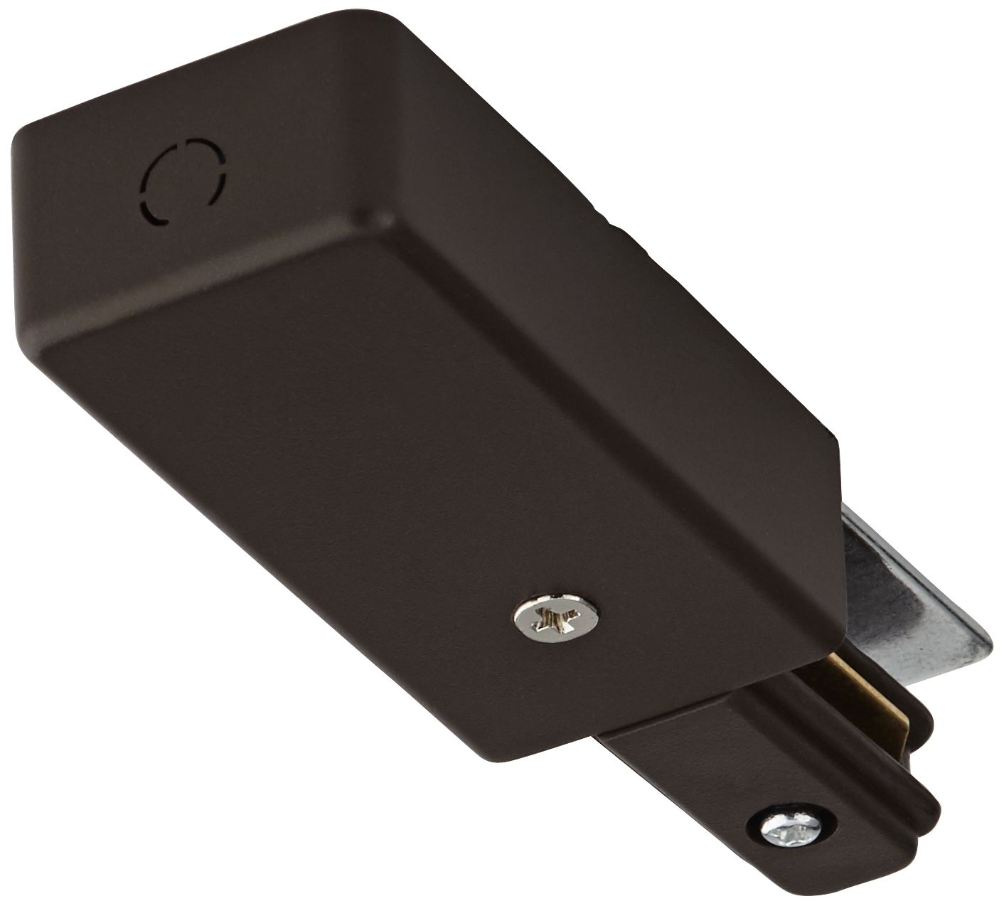 Pro Track Bronze Track Lighting Live End Feed Connector 1R362