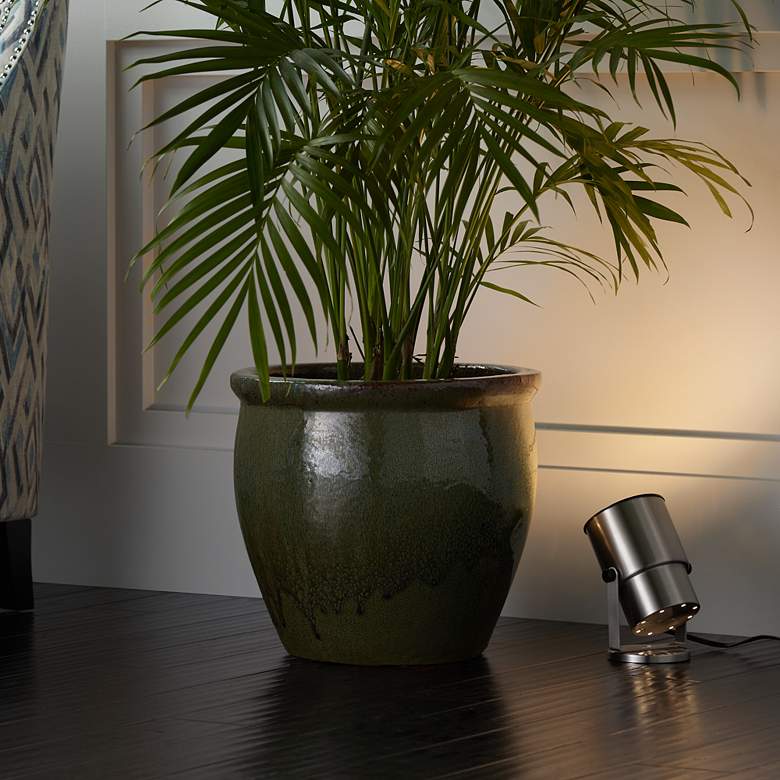 Image 6 Pro Track Brushed Nickel 8" High Accent Uplight more views