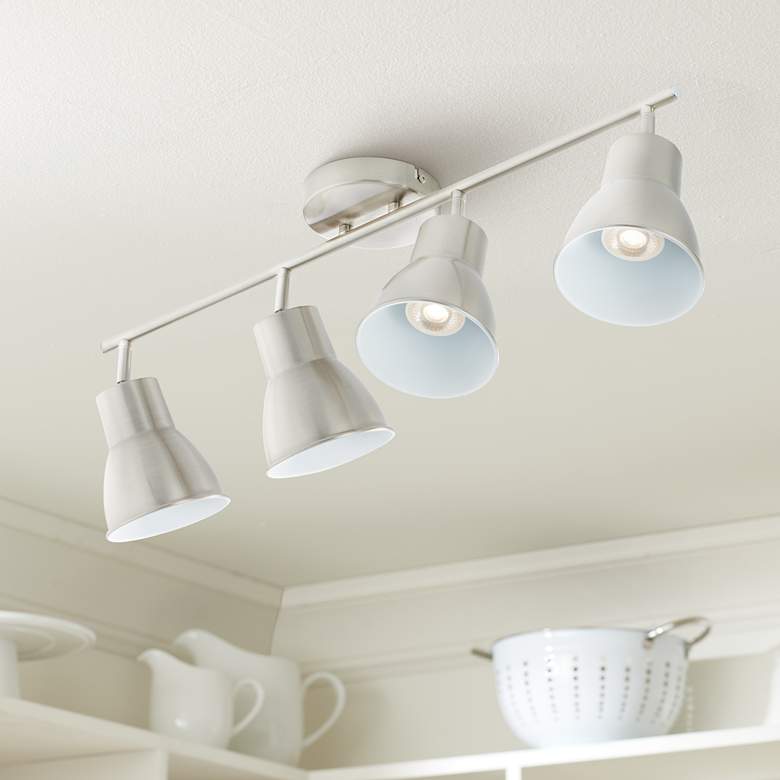Image 1 Pro Track Brushed Steel 27.5" Wide LED Track Kit Fixture