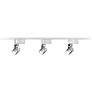 Pro Track&#174; Brushed Steel  Three Lights Track Kit For Wall or Ceiling