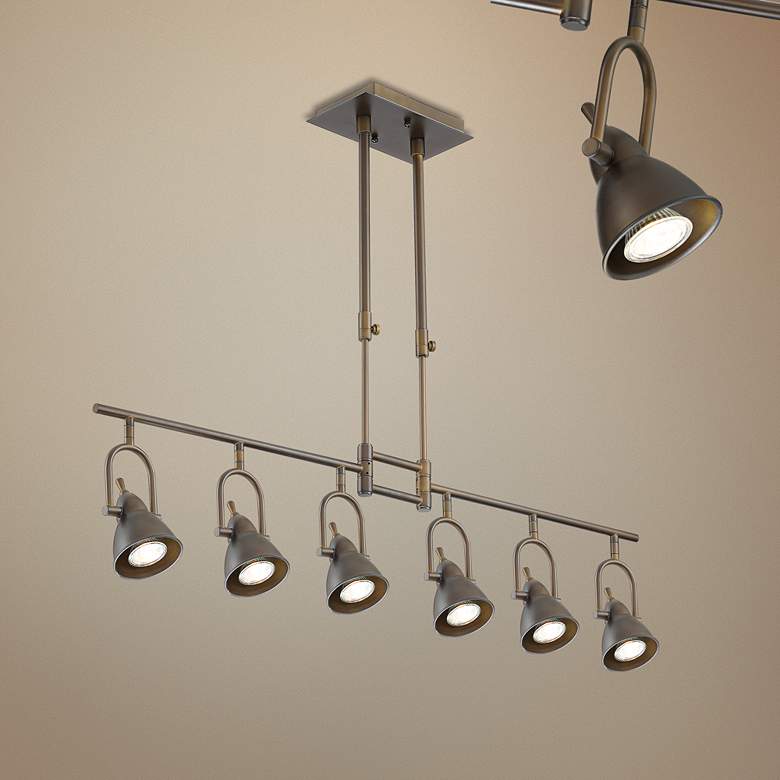 Image 1 Pro Track Burnham 6-Light Bronze LED Track Fixture