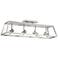 Pro Track Carmel 4-Light Brushed Nickel Cage Track Fixture