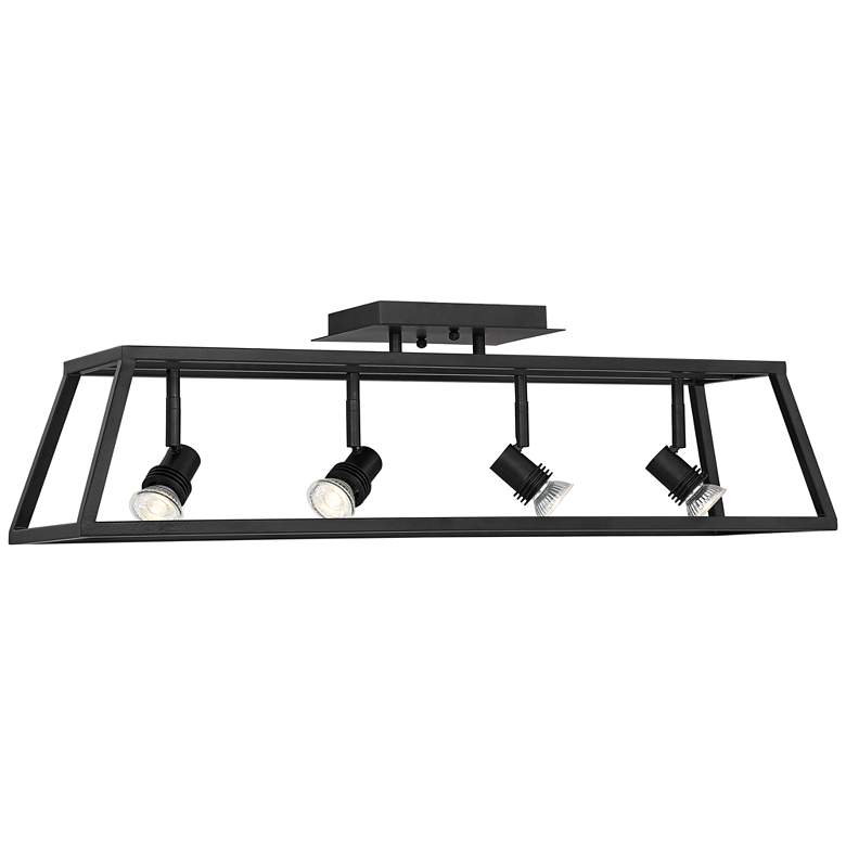 Image 2 Pro Track Carmel Flat Black Cage 4-Light LED Track Fixture