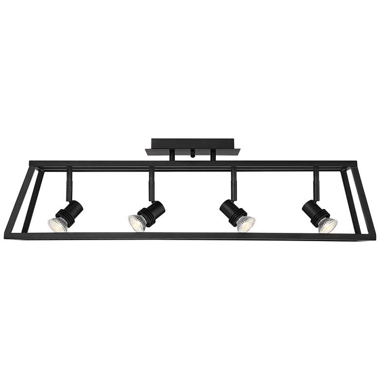 Image 4 Pro Track Carmel Flat Black Cage 4-Light LED Track Fixture more views