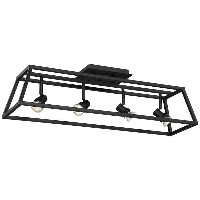 Image 6 Pro Track Carmel Flat Black Cage 4-Light LED Track Fixture more views