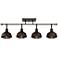 Pro Track Carrick 4-Light Oiled Bronze Basket Track Fixture