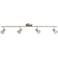 Pro Track Castro 4-Light Brushed Nickel LED Track Fixture