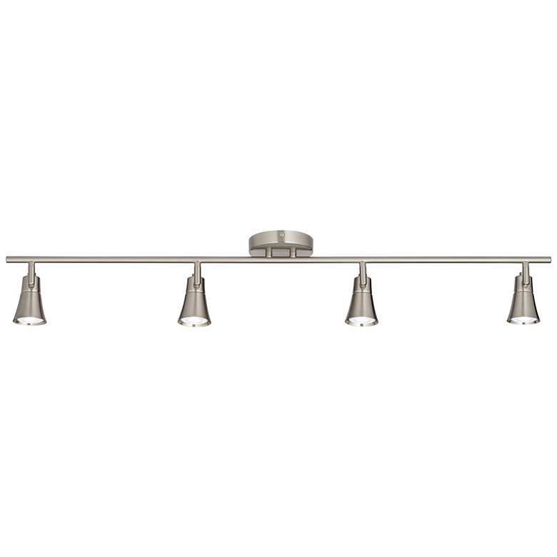 Image 4 Pro Track Castro 40" Wide 4-Light 6.5W GU10 Nickel LED Track Fixture more views