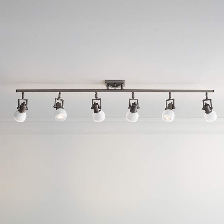 Image 2 Pro Track Chace 50" Wide 6-Light Track Style Ceiling Light