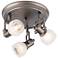 Pro Track® Chace Pewter 10" Wide 3-Light Ceiling Light