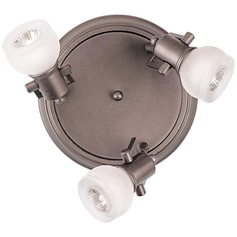 Image 7 Pro Track® Chace Pewter 10" Wide 3-Light Ceiling Light more views
