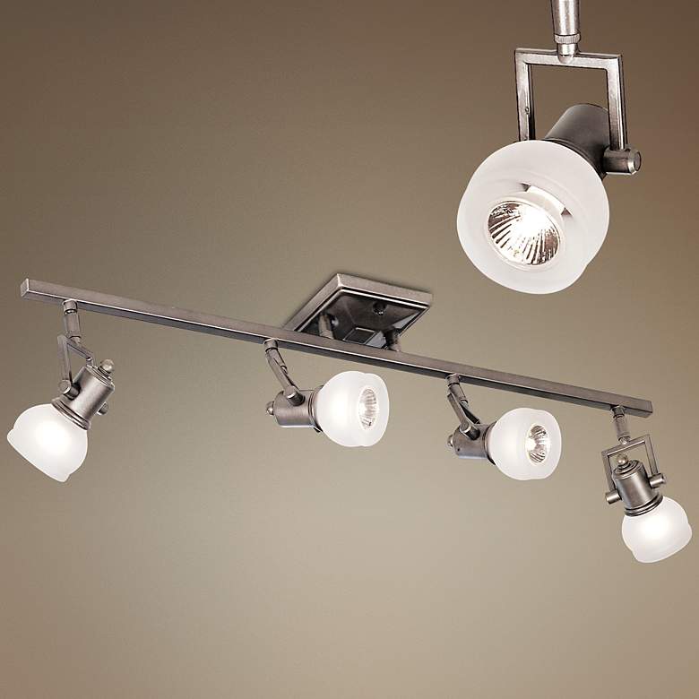 Image 1 Pro Track&#174; Chace Pewter 4-Light Track Fixture