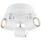 Pro Track Circle Matte White LED 3-Light Ceiling Fixture