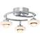 Pro Track Circle Ring 3-Light Chrome LED Track Light