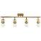 Pro Track® Corwin Brass 32 1/2" Wide 4-Light Track Fixture