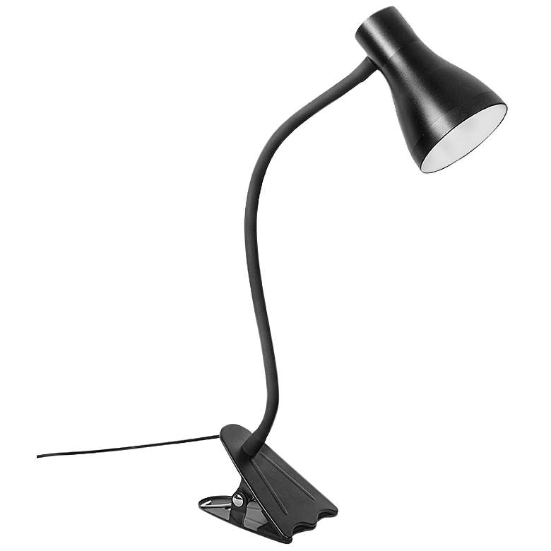 Image 1 Pro Track Crosby 14 1/2" High Adjustable Black LED Clip-On Book Light