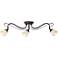 Pro Track Deco Scroll 23"W 3-Light Halogen Ceiling Fixture